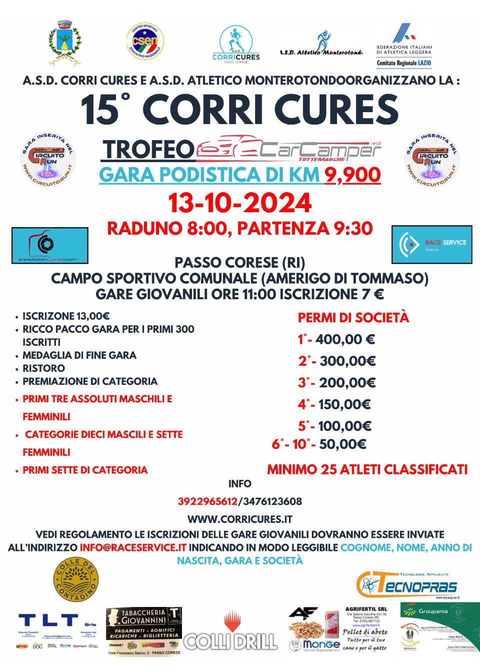 Regolamento Corri Cures - 2024